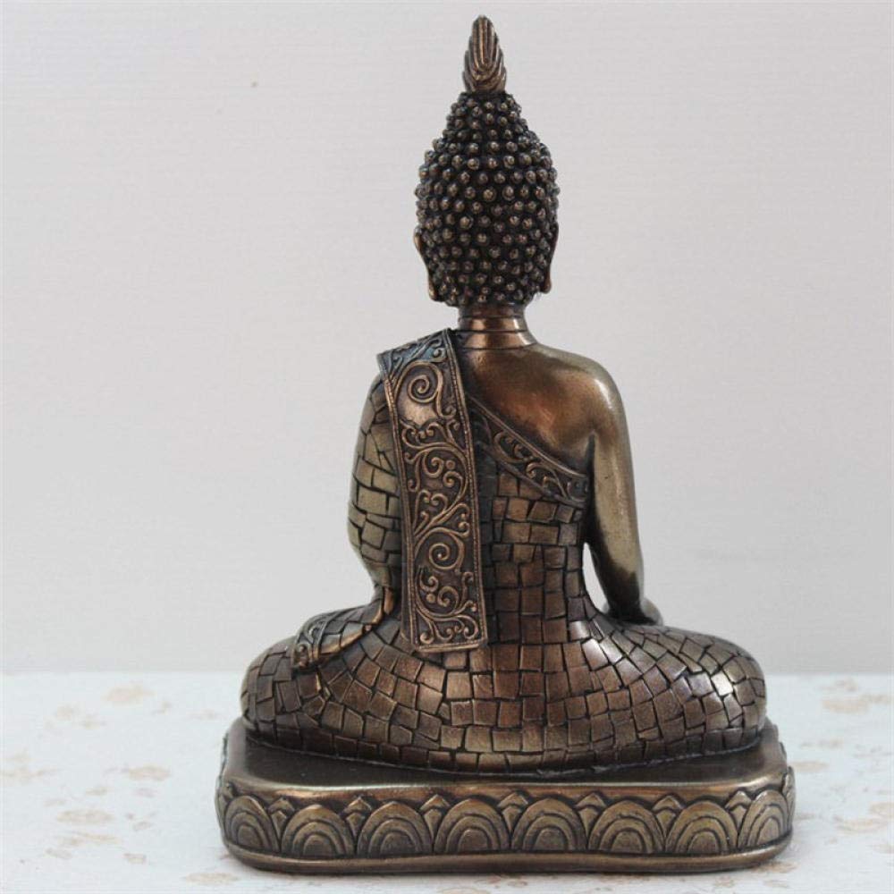 Amazon｜彫刻ヴィンテージ仏像タイ黄金仏彫刻仏教樹脂アート